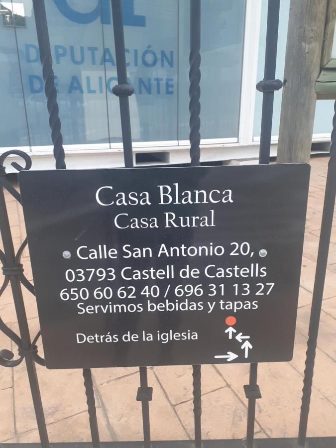 مبيت وإفطار Castell De Castells Casa Blanca المظهر الخارجي الصورة